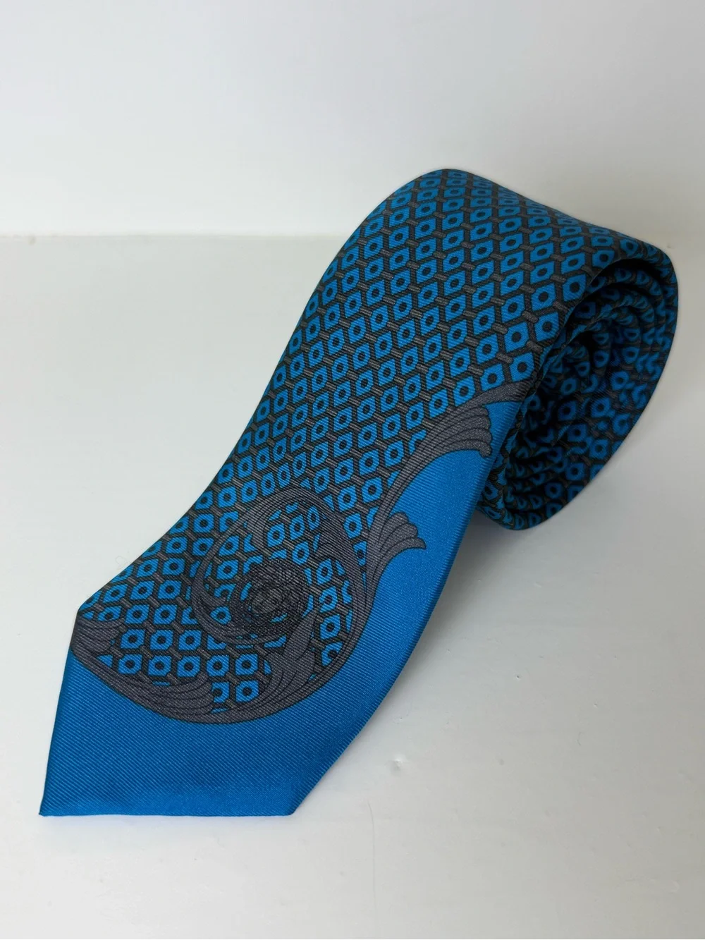Gianni Versace baroque and Medusa head silk tie